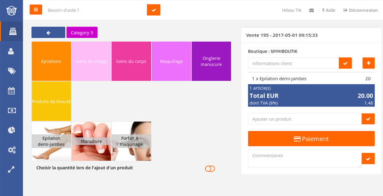 Logiciel De Caisse Institut De Beaute Et Salon De Coiffure Hiboutik Logiciel De Caisse Enregistreuse Gratuit